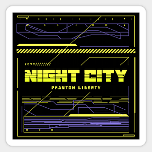 Cyberpunk Phantom Liberty Night City Magnet